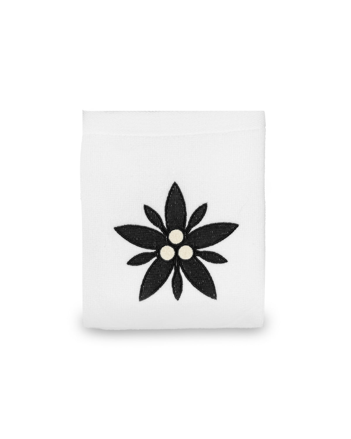 FLOWER EMBROIDERED GOLF TOWEL